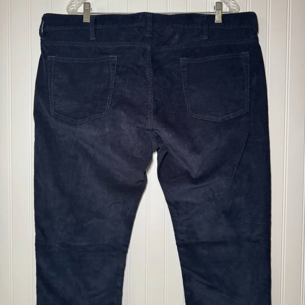 J. Crew 484 Slim Corduroy Pants Men's‎ Size W40 X L32 Blue Zip Closure Pockets
